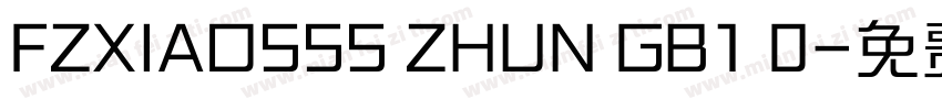 FZXIAOSSS ZHUN GB1 0字体转换